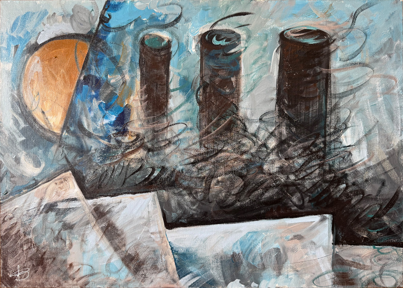 холст, акрил   50Х70    Подарено Филу